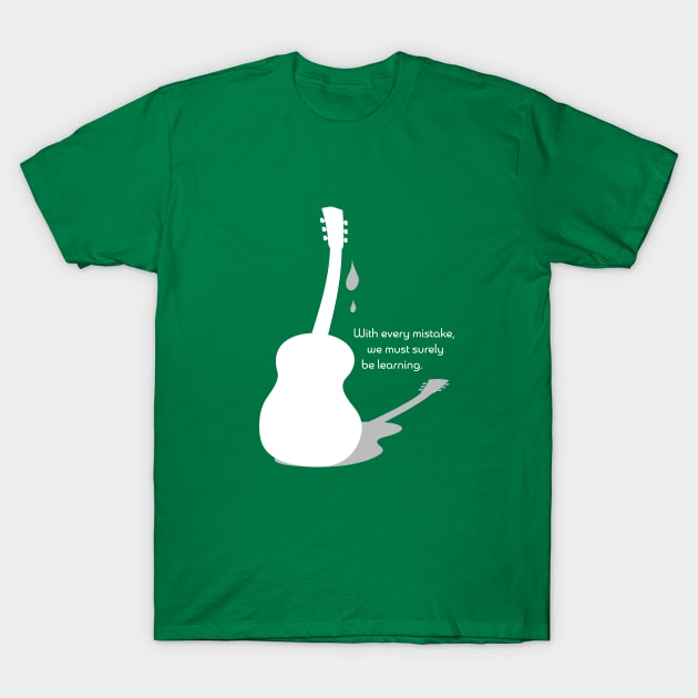 Guitar Gently Weeping (in white) T-Shirt by ARI-ADS, LLC